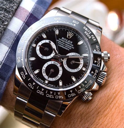 rolex daytona cosmograph black dial|Rolex stainless daytona black dial.